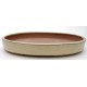 Tiesto oval 25x17.5x4 cm crema