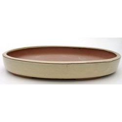 Tiesto oval 25x17.5x4 cm crema