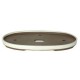 Tiesto oval 44.5x28.5x3 cm crema